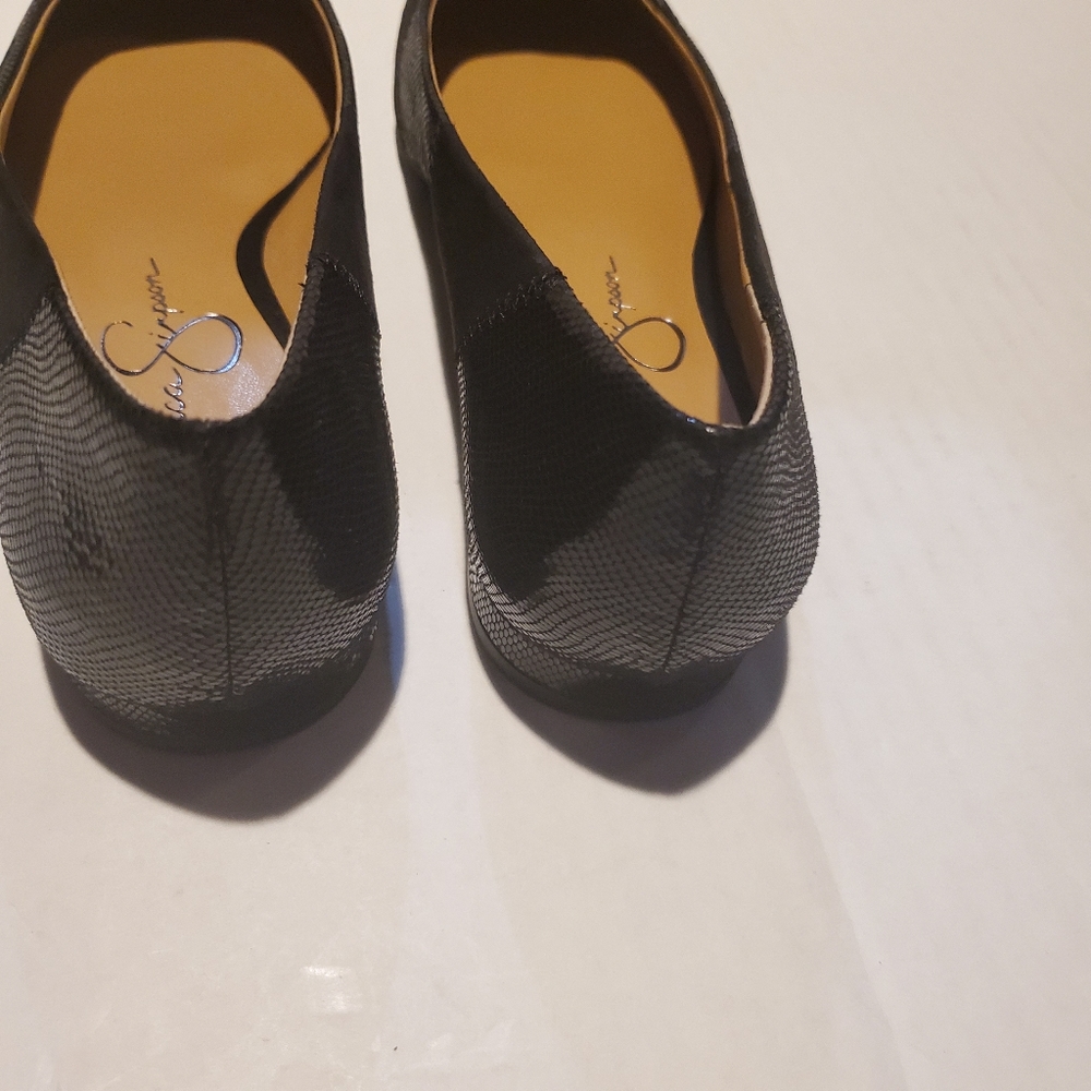 Jessica Simpson Black Lamara Patchwork Flats 7 - image 5